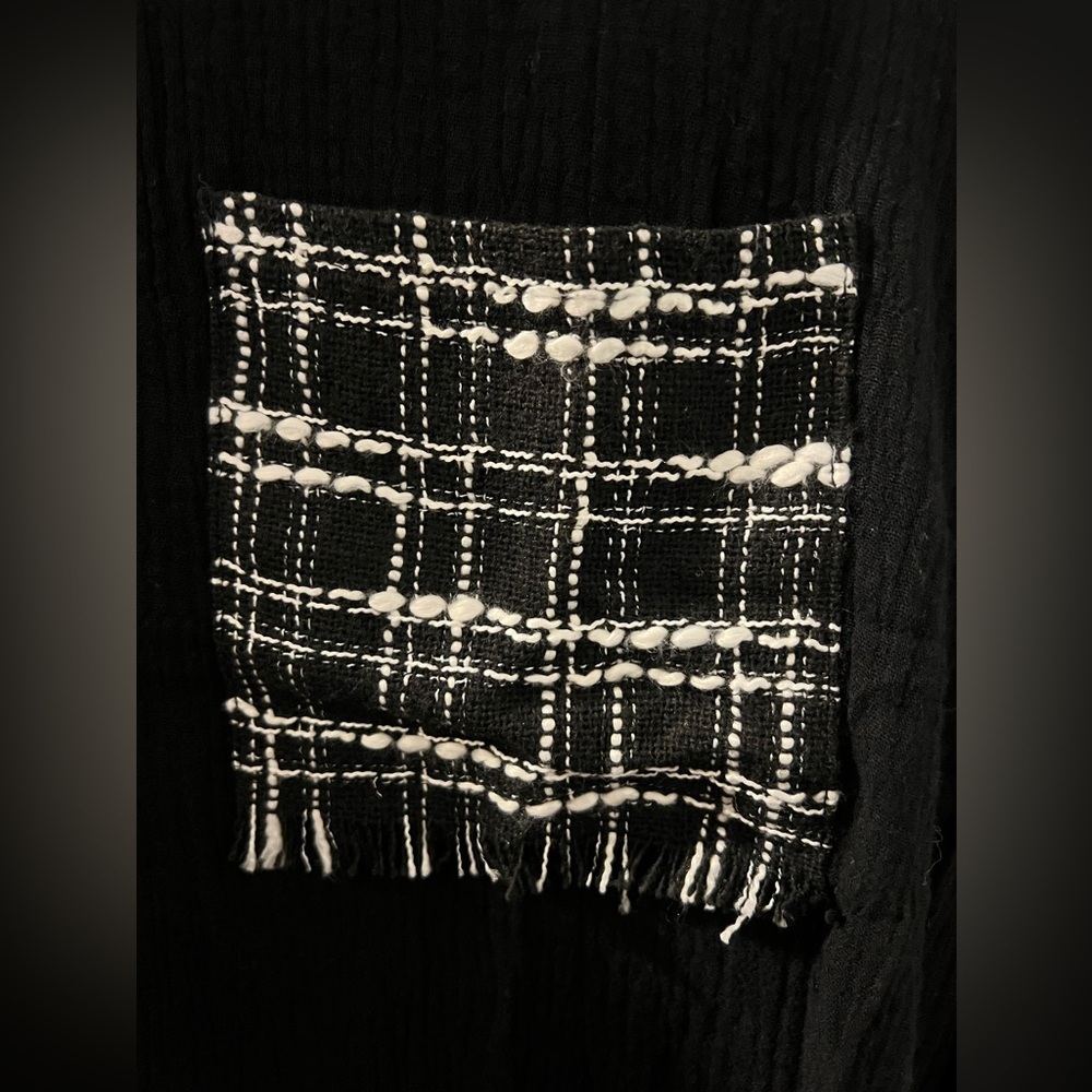 NWT Hem & Thread Patchwork Button Down Shirt - image 2